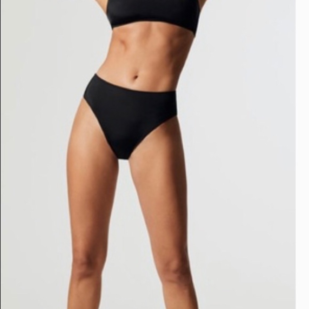 Solid and striped evelyn xs nwt bikini bottoms - Picture 3 of 4